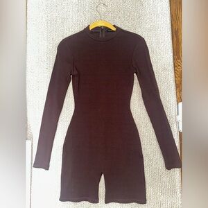 Naked Wardrobe Chic Black Long Sleeve Dress